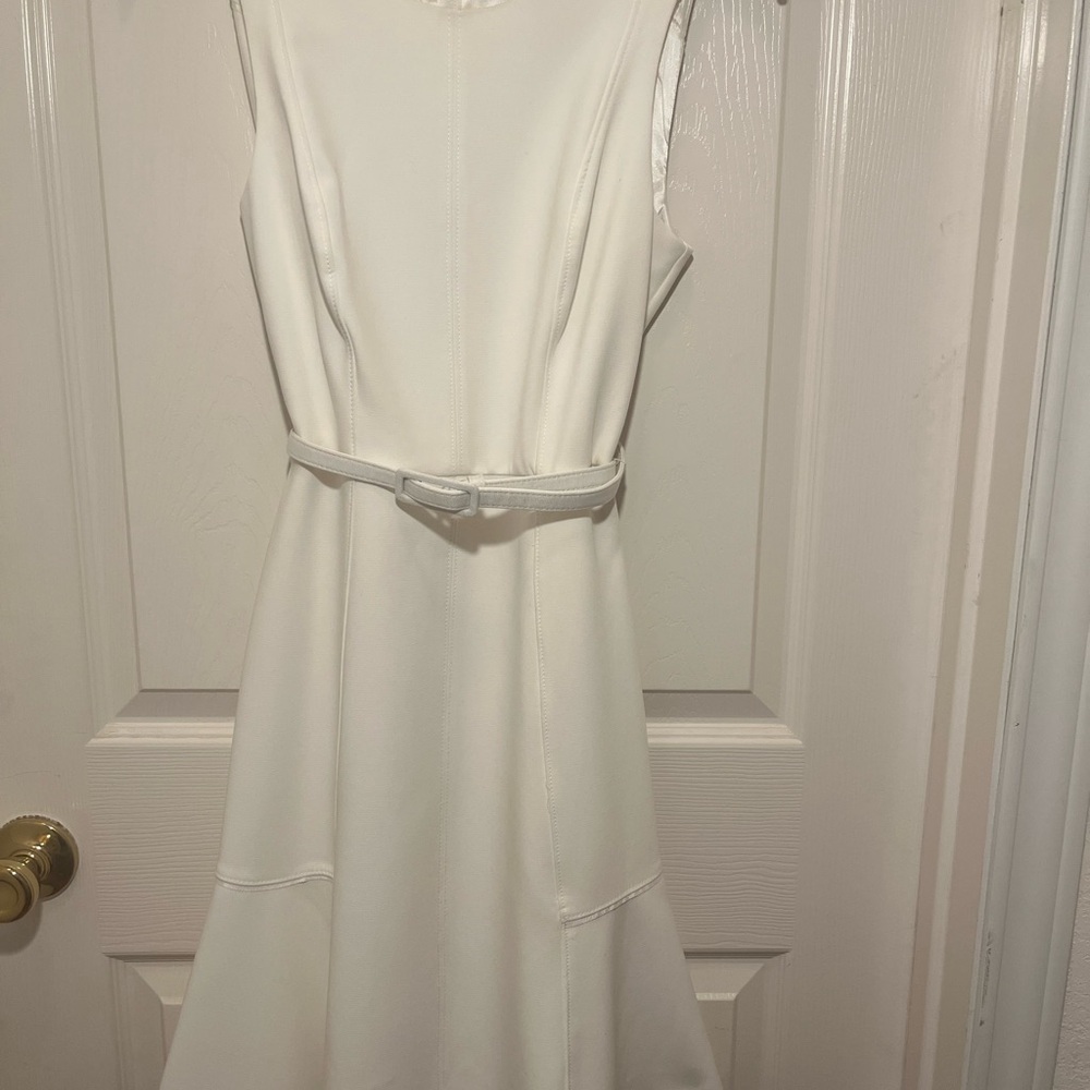 White House Black Market White Sheath Mini Dress
